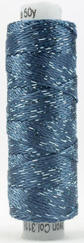 Dazzle Thread Rayon Metallic -Majolica Blue 8wt 50yd SSDZS-3116 - Little Turtle Cottage