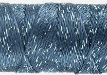 Load image into Gallery viewer, Dazzle Thread Rayon Metallic -Majolica Blue 8wt 50yd SSDZS-3116 - Little Turtle Cottage

