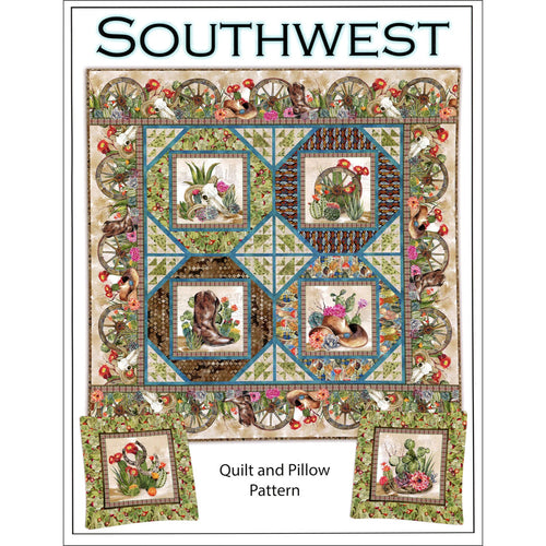 Southwest Quilt & Pillow Pattern In The Beginning #SOU PAT - Little Turtle Cottage