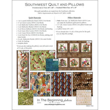 Load image into Gallery viewer, Southwest Quilt &amp; Pillow Pattern In The Beginning #SOU PAT - Little Turtle Cottage
