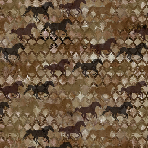 Southwest by In the Beginning Fabrics, Stallions - Little Turtle Cottage