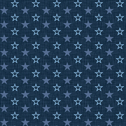 American Muscle by Studio E, Mini Stars Navy 5342-77 - Little Turtle Cottage