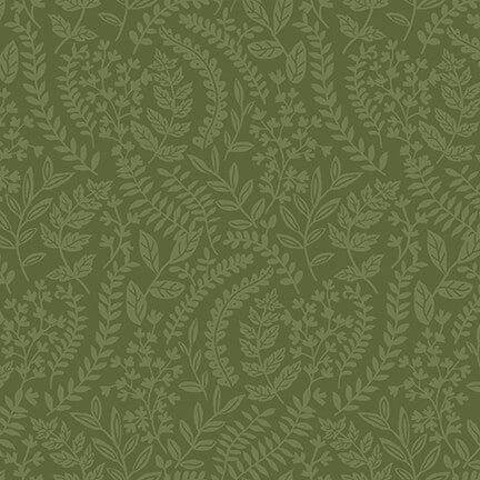 Dark Forest by Studio E Tone on Tone Leaves - Little Turtle Cottage