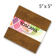 Load image into Gallery viewer, Northcott Toscana Nutmeg 5&quot; Charm Squares - Little Turtle Cottage
