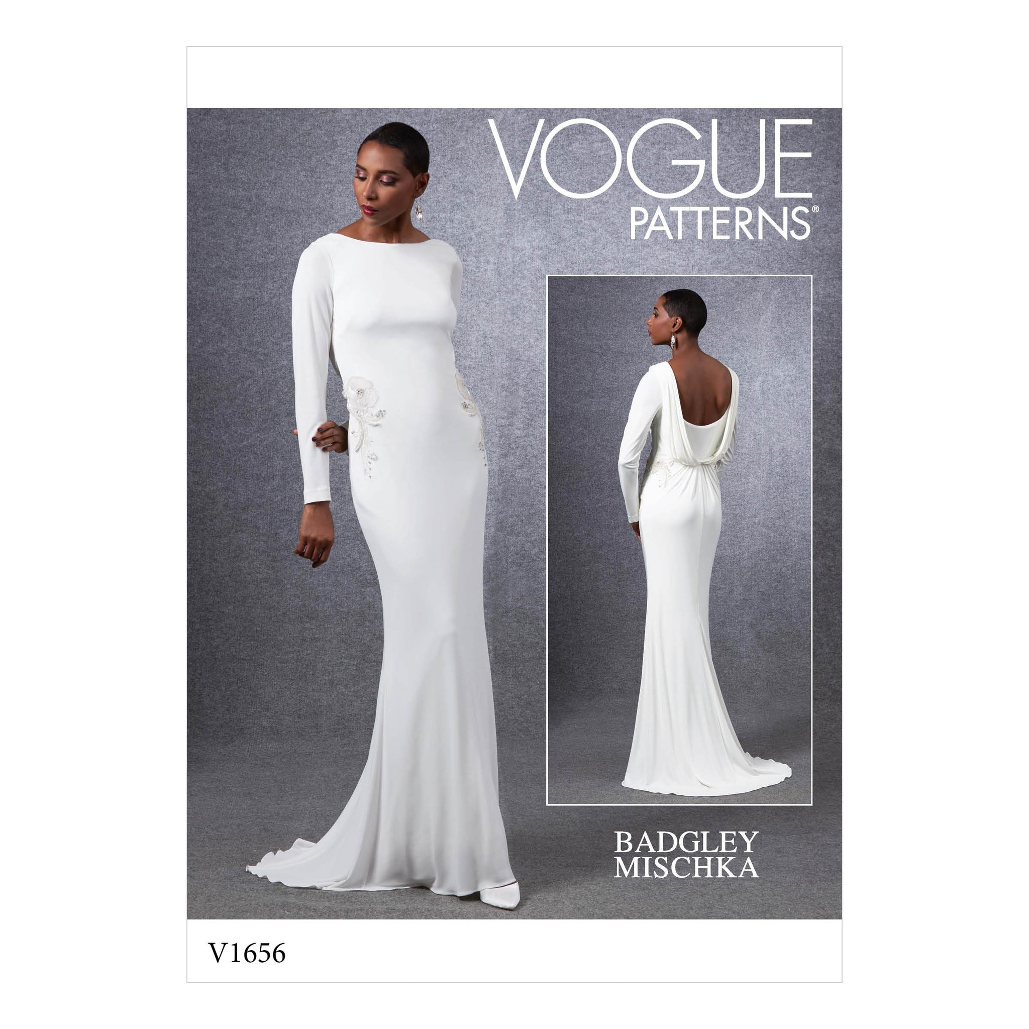 vogue mermaid dress pattern Vogue Mermaid dress sewing pattern Wedding 14-16-18