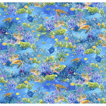 Load image into Gallery viewer, Weekend in Paradise Fish &amp; Turtles WPAR 4582 P&amp;B Textiles - Little Turtle Cottage
