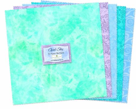 Wilmington Opal Sky 10in Squares Layer Cake Q510-29-510 Little Turtle Cottage