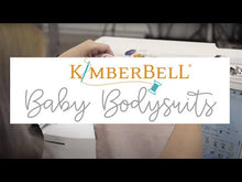 Load and play video in Gallery viewer, Kimberbell Baby Bodysuit set of 2, Grey or Peach, Ready for Applique or Embroidery of your design
